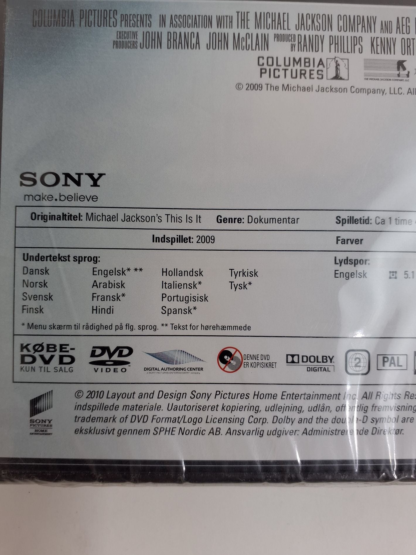 Dvd Michael Jackson's This is it